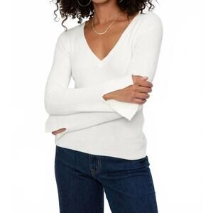 NEW IRO mattia v-neck sweater in ecru